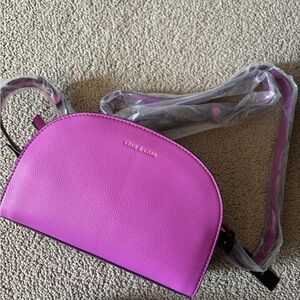 New with Tags Love and Lore Half Moon Crescent Crossbody in Azelea